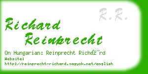 richard reinprecht business card